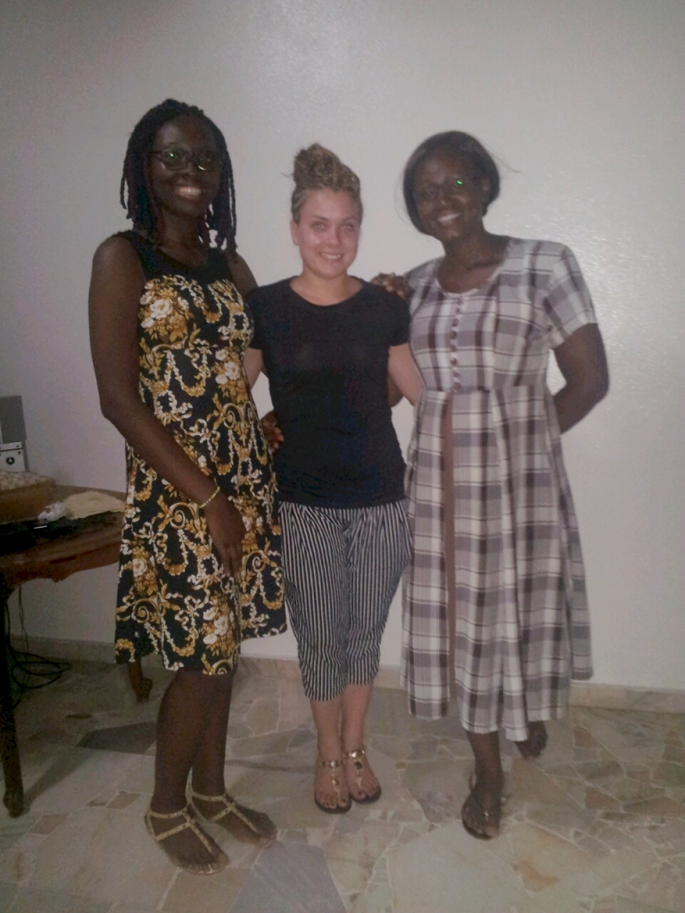 My hostess in Douala, Ghislain and new friend Ingrid who came to see me off!
